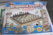 10 GIOCHI DI SOCIETA'IN LEGNO