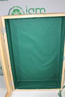 BACHECA IN LEGNO CON ANTA IN VETRO + CHIAVE