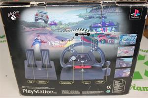 PEDALI e VOLANTE SONY PLAYSTATION 1 - MAD CATZ RACING