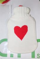 BORSA DELL'ACQUA CALDA IN MAGLIA A FORMA DI CUORE