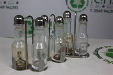 SET PORTA OLIO E ACETO IN ACCIAIO
