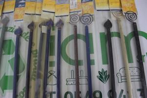 BASTONI BACCHETTE A VITE PER TENDE VARI COLORI MISURA 40 /60CM