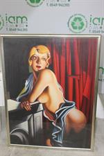 QUADRO DONNA SU TELA STILE TAMARA DE LEMPICKA