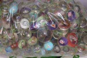 SACCO PIENO DI PALLINE RIMBALZINE CALCIO 2 MISURE