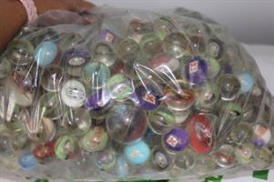 SACCO PIENO DI PALLINE RIMBALZINE CALCIO 2 MISURE