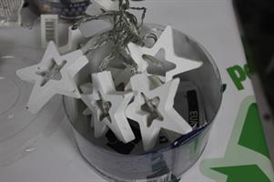 LUCINE NATALIZIE A 10 LED CON FORME IN LEGNO