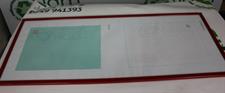 CORNICE ROSSA LUCIDA RETTANGOLARE MIS. 86 X 35 CM