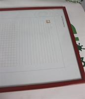 CORNICE ROSSA LUCIDA RETTANGOLARE MIS. 86 X 35 CM