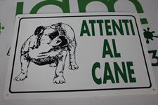 CARTELLO ATTENTI AL CANE