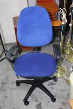 SEDIA UFFICIO BLU CON RUOTE