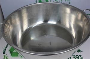 BOULE INSALATIERA IN ACCIAIO CON MANICI GRANDE D 63 CM