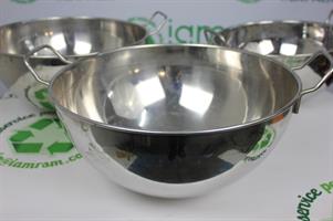 BOULE /INSALATIERE IN ACCIAIO CON MANICI 2 MISURE