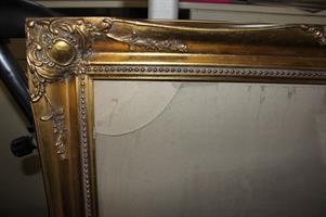 CORNICE DORATA LAVORATA IN LEGNO