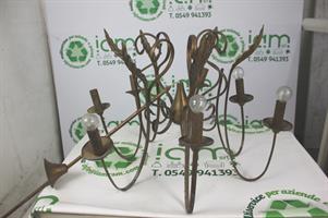 LAMPADARIO IN OTTONE
