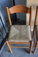 SEDIE IN LEGNO E SEDUTA IN PAGLIA
