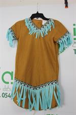 COSTUME CARNEVALE INDIANINA INDIANO TG 9/10 ANNI 140CM