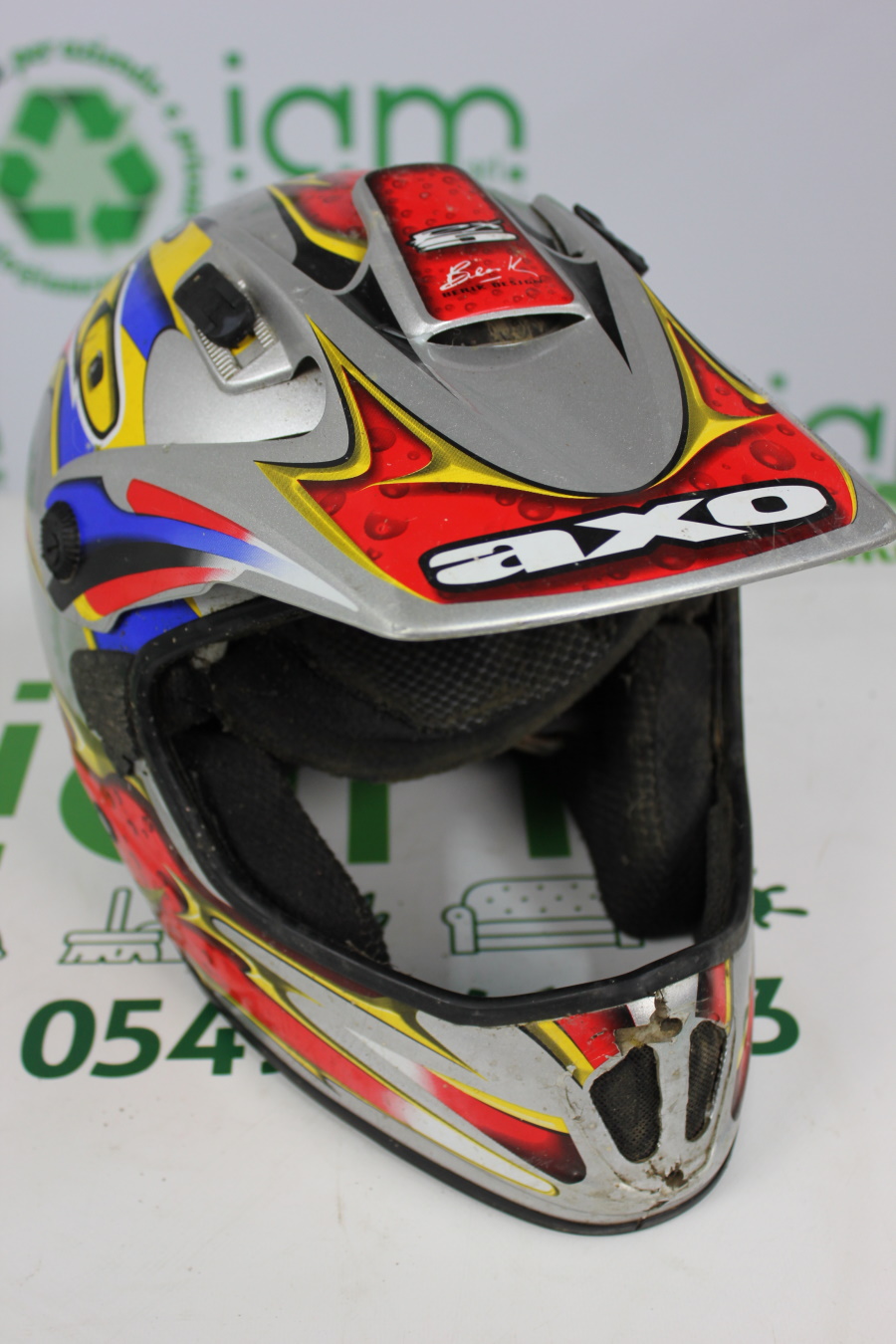 CASCO AXO AUTOGRAFATO DA VALENTINO ROSSI ARTICOLI SPORTIVI IAM