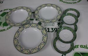 SERVIZIO PIATTI INCOMPLETO VERDE