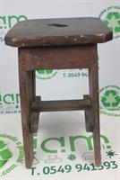 SGABELLO IN LEGNO D'EPOCA