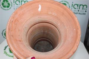 VASO A COLONNA ALZATA IN TERRACOTTA