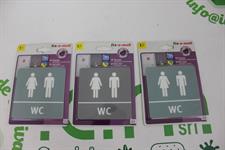 TARGHETTA ADESIVA BAGNO WC