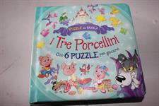 LIBRO CARTONATO I 3 PORCELLINI CON 6 PUZZLE