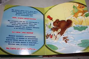 Libro cartonato C'ERA UNA VOLTA UN RICCIO con 7 puzzle