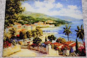 QUADRO PICCOLO IN CERAMICA PAESAGGIO
