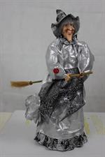BEFANA GRANDE ARGENTATA ALTA 63 CM