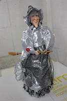 BEFANA GRANDE ARGENTATA ALTA 63 CM
