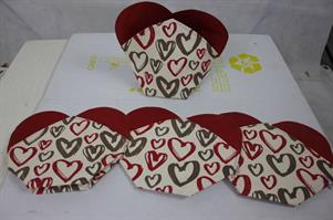 BUSTA A CUORE CONFEZIONE PER REGALO (PER FIORI,DOLCI..)