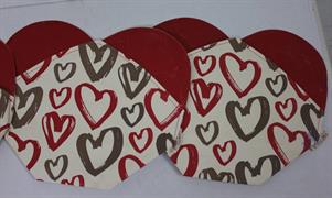 BUSTA A CUORE CONFEZIONE PER REGALO (PER FIORI,DOLCI..)