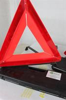 2 TRIANGOLI RIFLETTENTI DI SEGNALAZIONE STRADALE CON CUSTODIA