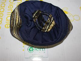 TUNICA TUNISINA UOMO TG L/XL IN VELLUTO CON RICAMI +2 COPRICAPI