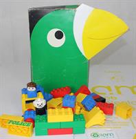 SCATOLA TUCANO CON MATTONCINI LEGO DUPLO +2 PERSONAGGI