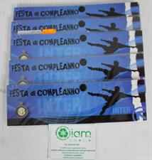 LOTTO BLOCCHETTI BIGLIETTI INVITO COMPLEANNO INTER 2