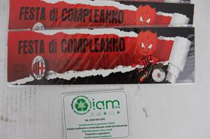 LOTTO BLOCCHETTI BIGLIETTI INVITO COMPLEANNO MILAN