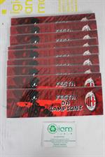 LOTTO BLOCCHETTI BIGLIETTI INVITI COMPLEANNO MILAN 2