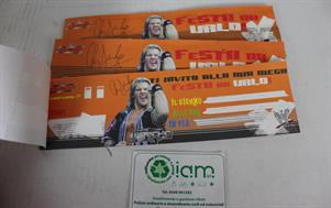 LOTTO BLOCCHETTI BIGLIETTI INVITO COMPLEANNO CHRIS JERICHO