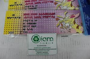 LOTTO BLOCCHETTI BIGLIETTI INVITO COMPLEANNO MUCCA PAZZA