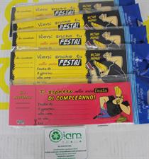 LOTTO BLOCCHETTI BIGLIETTI INVITO JOHNNY BRAVO