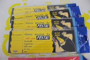 LOTTO BLOCCHETTI BIGLIETTI INVITO JOHNNY BRAVO