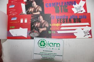 LOTTO BLOCCHETTI BIGLIETTI INVITO COMPLEANNO BIG SHOW