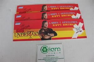LOTTO BLOCCHETTI BIGLIETTI INVITO COMPLEANNO UNDERTAKER
