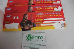 LOTTO BLOCCHETTI BIGLIETTI INVITO COMPLEANNO UNDERTAKER