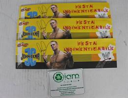 LOTTO BLOCCHETTI BIGLIETTI INVITO COMPLEANNO JOHN CENA