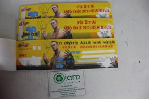 LOTTO BLOCCHETTI BIGLIETTI INVITO COMPLEANNO JOHN CENA