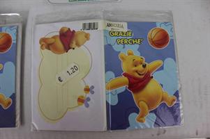 LOTTO BIGLIETTI AMICIZIA GRAZIE WINNIE THE POOH