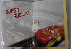LOTTO BIGLIETTI AUGURI CARS VARI
