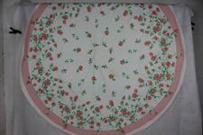 TOVAGLIA TONDA DA 6 COPERTI CON TOVAGLIOLI